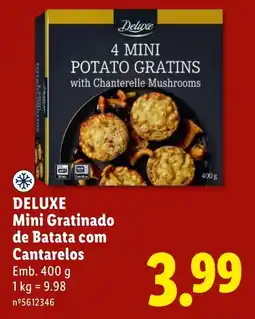 Lidl Deluxe Mini Gratinado de Batata com Cantarelos promoção