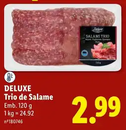 Lidl Deluxe Trio de Salame promoção