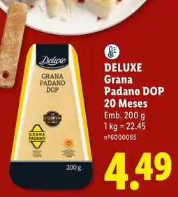 Lidl Deluxe Grana Padano DOP promoção