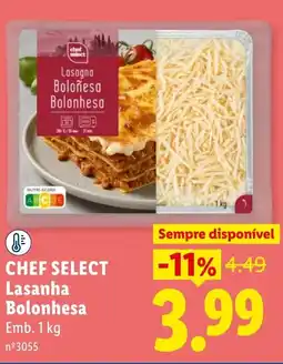 Lidl Chef Select Lasanha Bolonhesa promoção