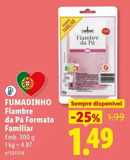 Lidl Fumadinho Fiambre da Pá Formato Familiar promoção