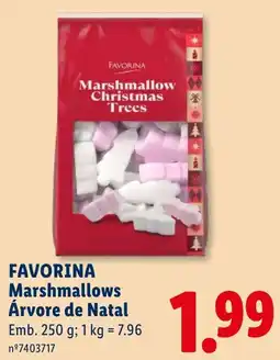 Lidl favorina marshmallows árvore de natal promoção