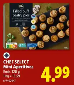 Lidl Chef Select Mini Aperitivos promoção