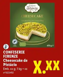Lidl Confiserie Firenze Cheesecake de Pistácio promoção