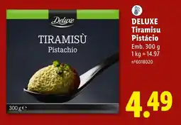 Lidl Deluxe Tiramisu Pistácio promoção
