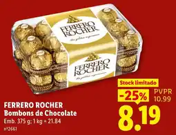 Lidl Ferrero rocher bombons de chocolate promoção