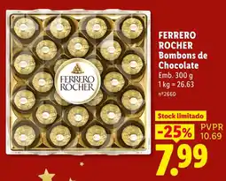 Lidl ferrero rocher bombons de chocolate promoção