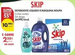 Pingo Doce Detergente líquido p/máquina roupa skip promoção