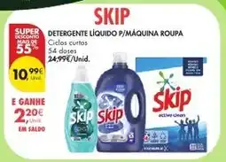 Pingo Doce Detergente líquido p/máquina roupa skip promoção