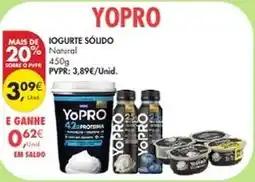 Pingo Doce Yopro iogurte sólido promoção