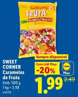 Lidl Sweet corner caramelo de fruta promoção