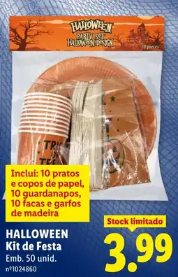 Lidl Halloween kit de festa promoção