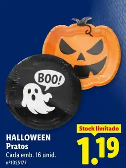 Lidl Halloween pratos promoção