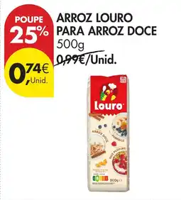Pingo Doce Arroz louro para arroz doce promoção
