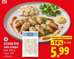 Lidl Ocean sea lula limpa promoção