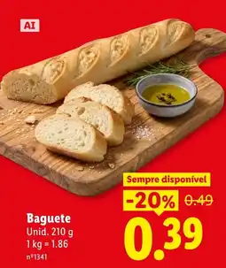 Lidl Baguete promoção