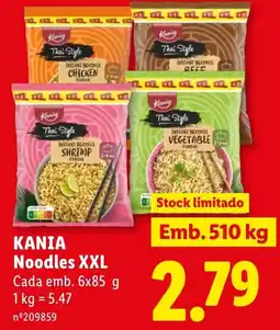 Lidl Kania noodles xxl promoção