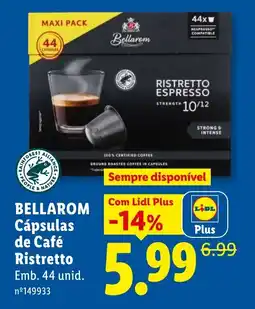Lidl Bellarom Cápsulas de Café Ristretto promoção