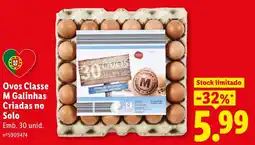 Lidl Ovos Classe M Galinhas Criadas no Solo promoção