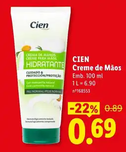 Lidl Cien creme de mãos hidratante promoção