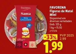 Lidl favorina figuras de natal mini promoção