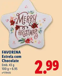 Lidl favorina estrela com chocolate promoção