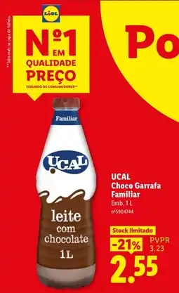Lidl Ucal leite com chocolate promoção
