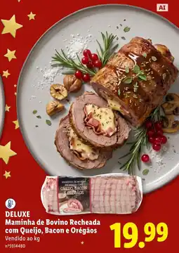 Lidl Deluxe Maminha de Bovino Recheada com Queijo, Bacon e Orégãos promoção