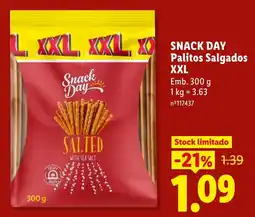 Lidl Snack Day palitos salgados xxl promoção