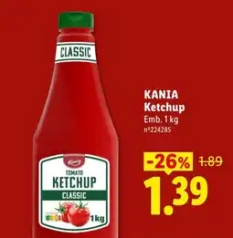 Lidl Kania Tomato Ketchup Classic promoção