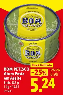 Lidl Bom petisco atum posta em azeite promoção