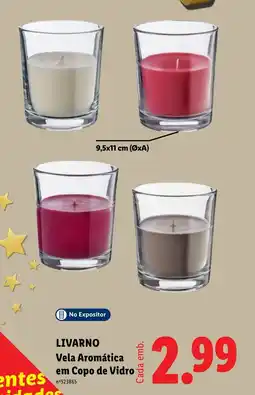 Lidl Livarno Vela Aromática em Copo de Vidro promoção