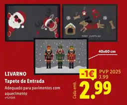 Lidl Livarno Tapete de Entrada promoção