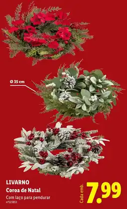 Lidl Livarino coroa de natal promoção