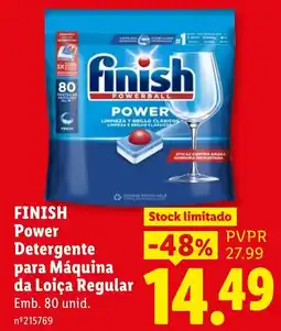 Lidl Finish Power Detergente para Máquina da Loiça Regular promoção