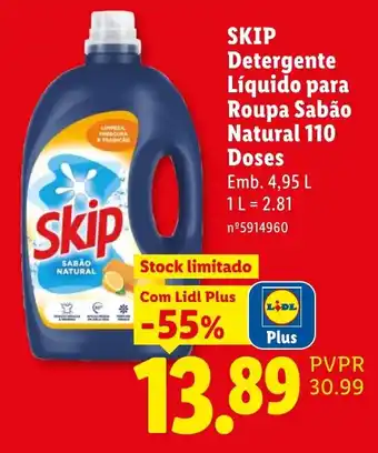 Skip detergente liquido para roupa sabao natural