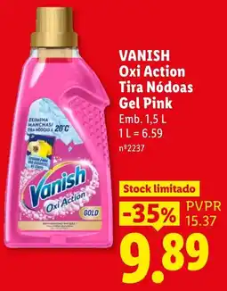 Lidl Vanish Oxi Action Gel Pink promoção