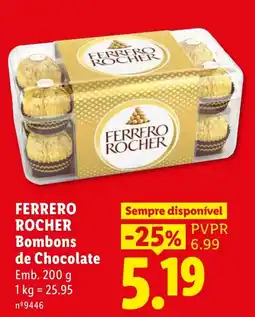 Lidl Ferrero Rocher Bombons de Chocolate promoção