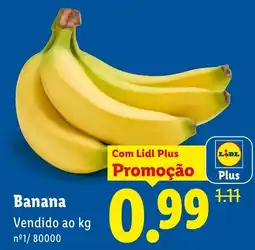 Lidl Banana promoção