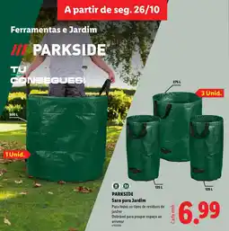 Lidl Parkside Saco para Jardim promoção