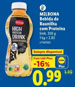 Lidl Milbona bebida de baunilha com proteína promoção