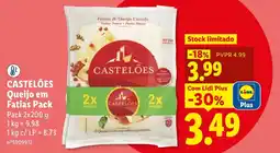 Lidl Castelões queijo em fatias pack promoção