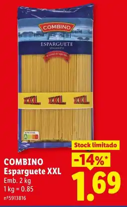 Lidl Combino Esparguete XXL promoção