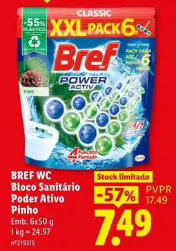 Lidl Bref wc bloco sanitário poder ativo pinho promoção