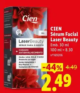Lidl Cien Sérum Facial Laser Beauty promoção