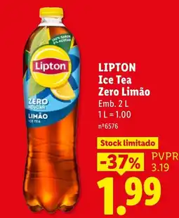 Lidl Lipton ice tea zero limão promoção