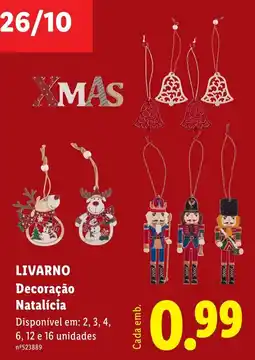 Lidl Livarino decoração natalícia promoção