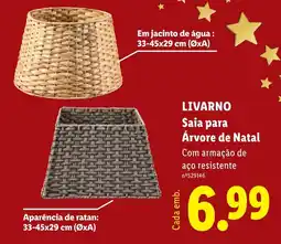 Lidl Livar no saia para árvore de natal promoção