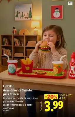 Lidl Lupilu Acessórios de Cozinha para Brincar promoção