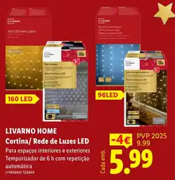 Lidl Livarno Home Cortina/ Rede de Luzes LED promoção
